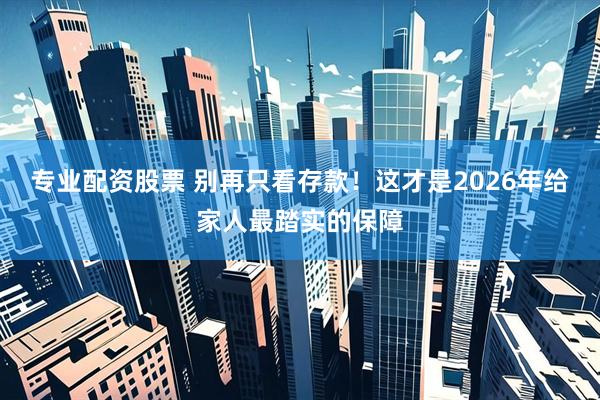 专业配资股票 别再只看存款！这才是2026年给家人最踏实的保障